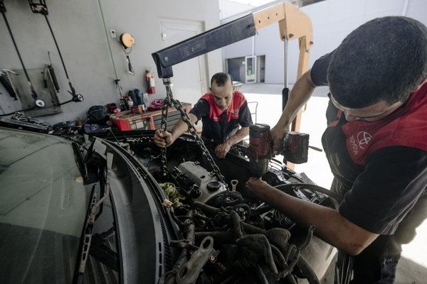 Toyota Aruba repair area